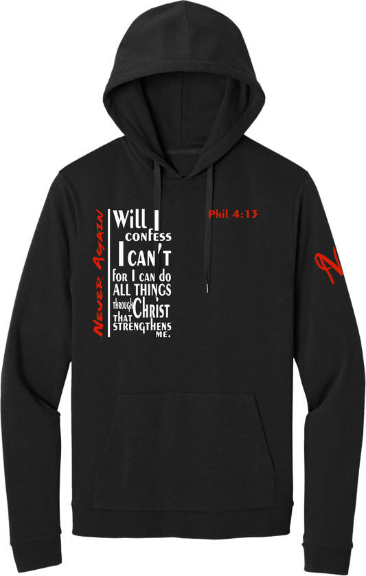 Never Again Black Hoodie V3