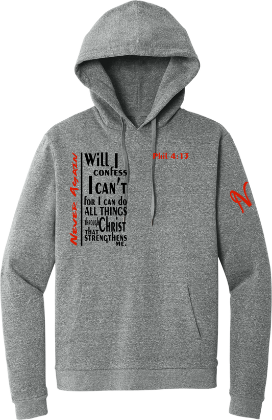 Never Again Grey Hoodie V3