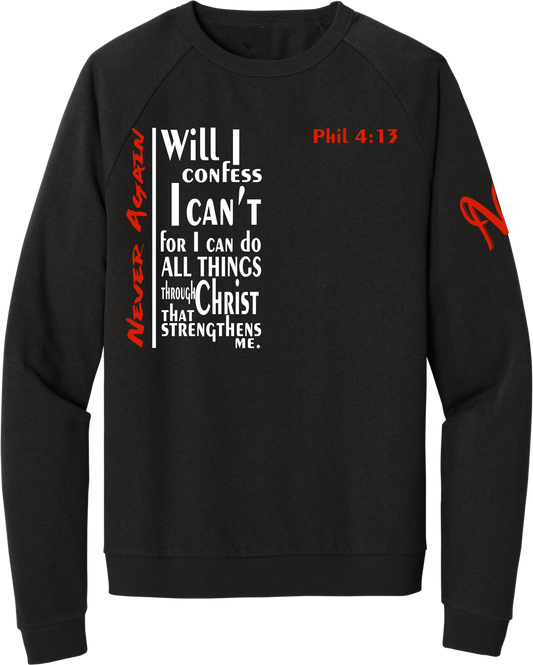 Never Again Black Sweatshirt V3