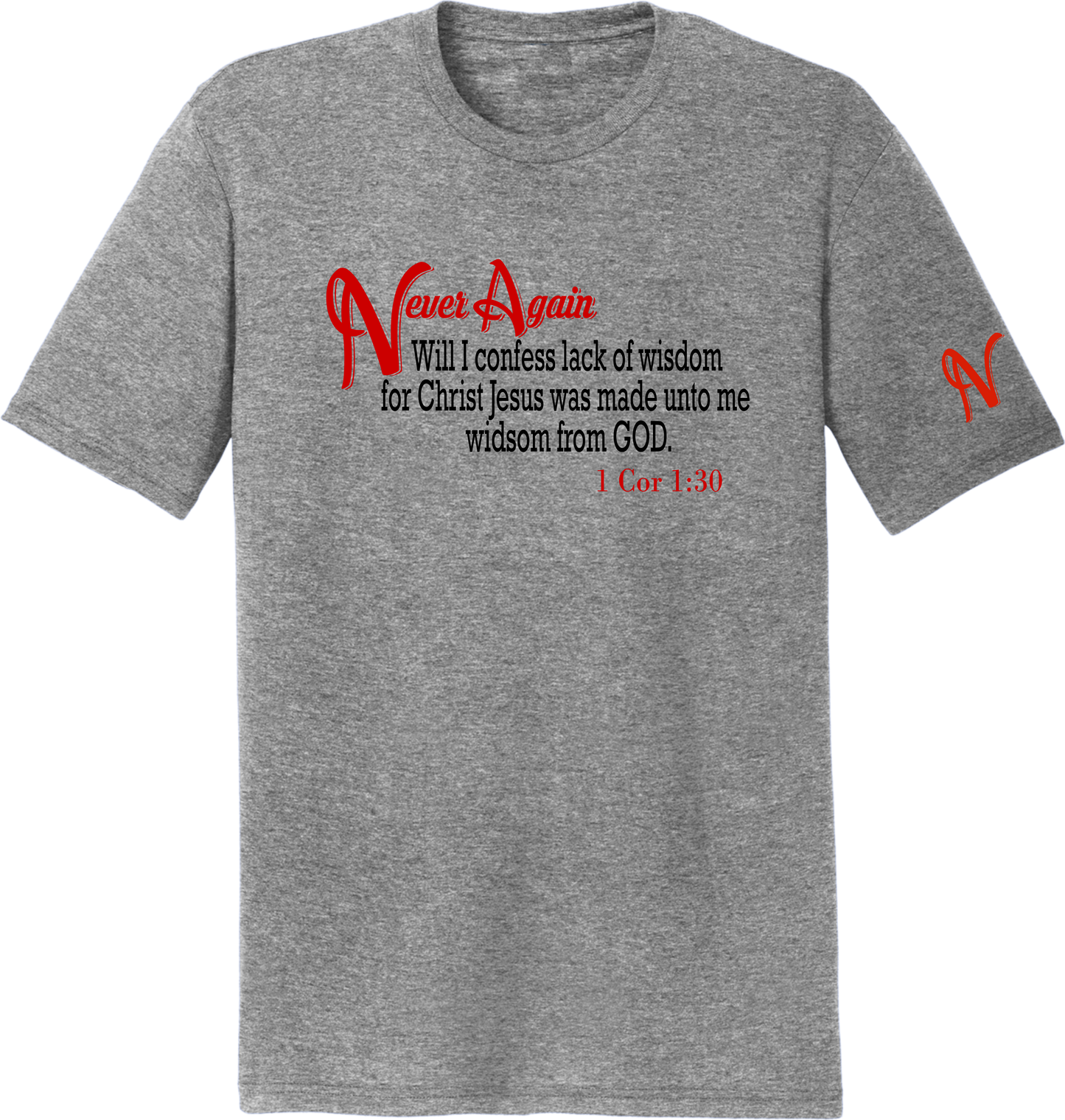 Never Again 1 Cor 130 Wisdom DM130 Short Sleeve