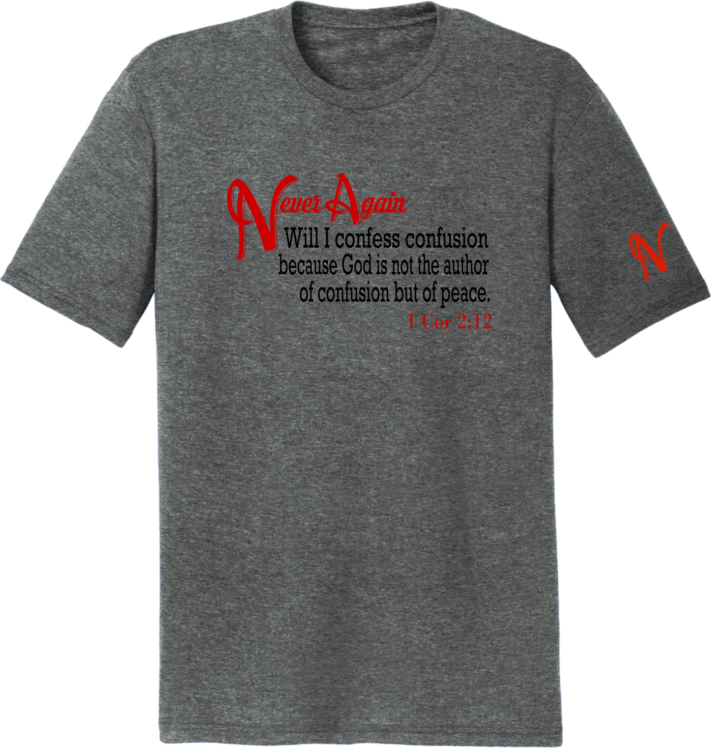 Never Again 1 Cor 212 Confusion DT130Y Short Sleeve (Youth)