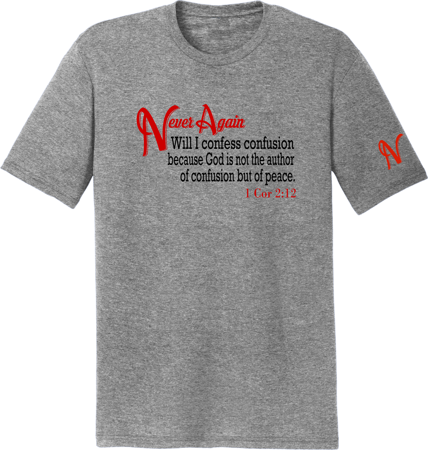 Never Again 1 Cor 212 Confusion DT130Y Short Sleeve (Youth)