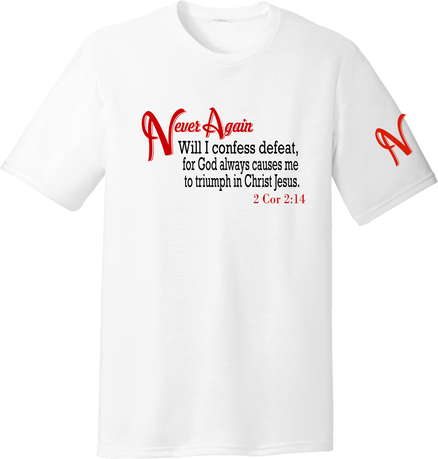 Never Again 2 Cor 214 Defeat DT130Y Short Sleeve (Youth)