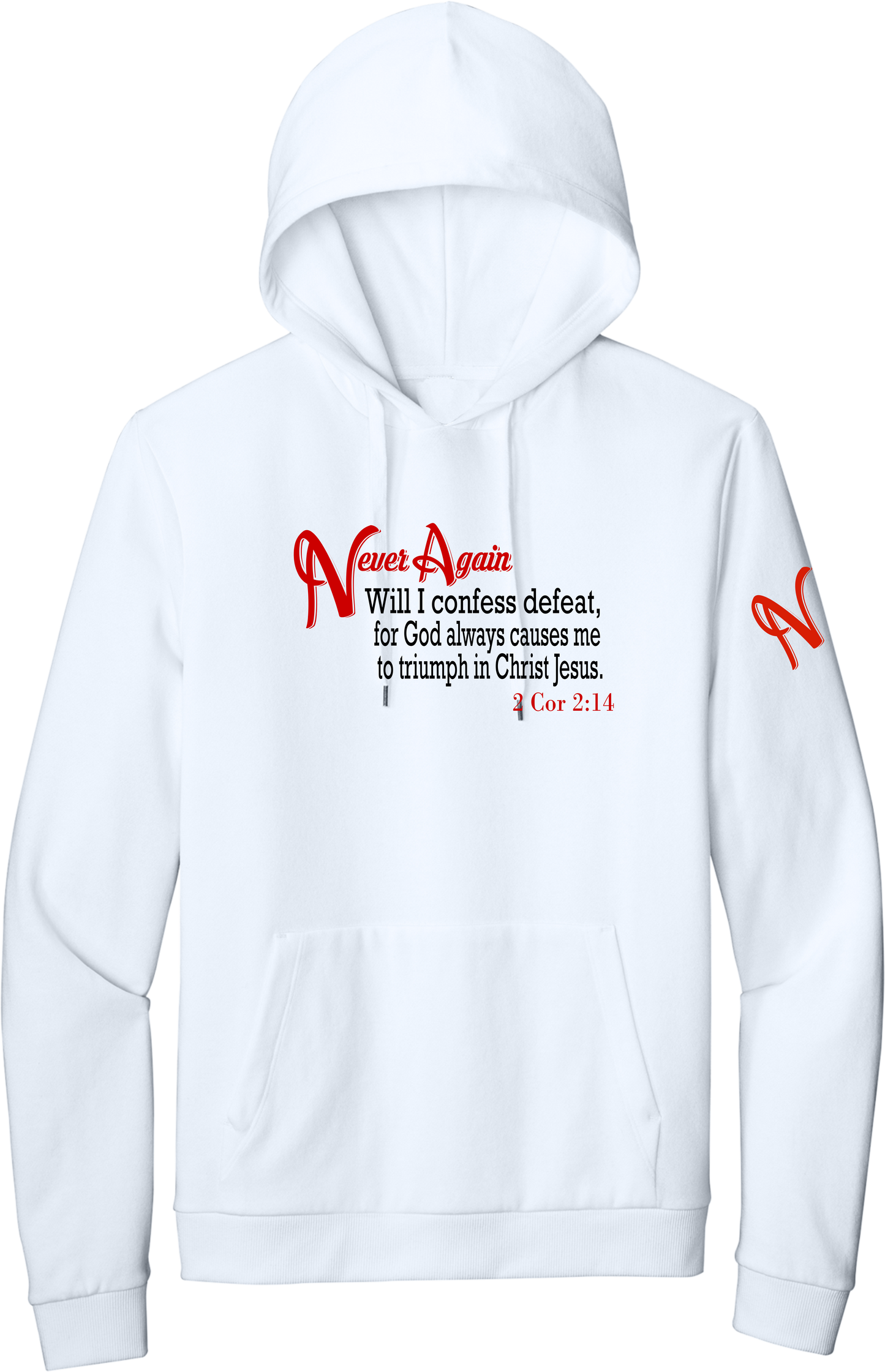 Never Again 2 Cor 214 Defeat DT1300 Hoodie