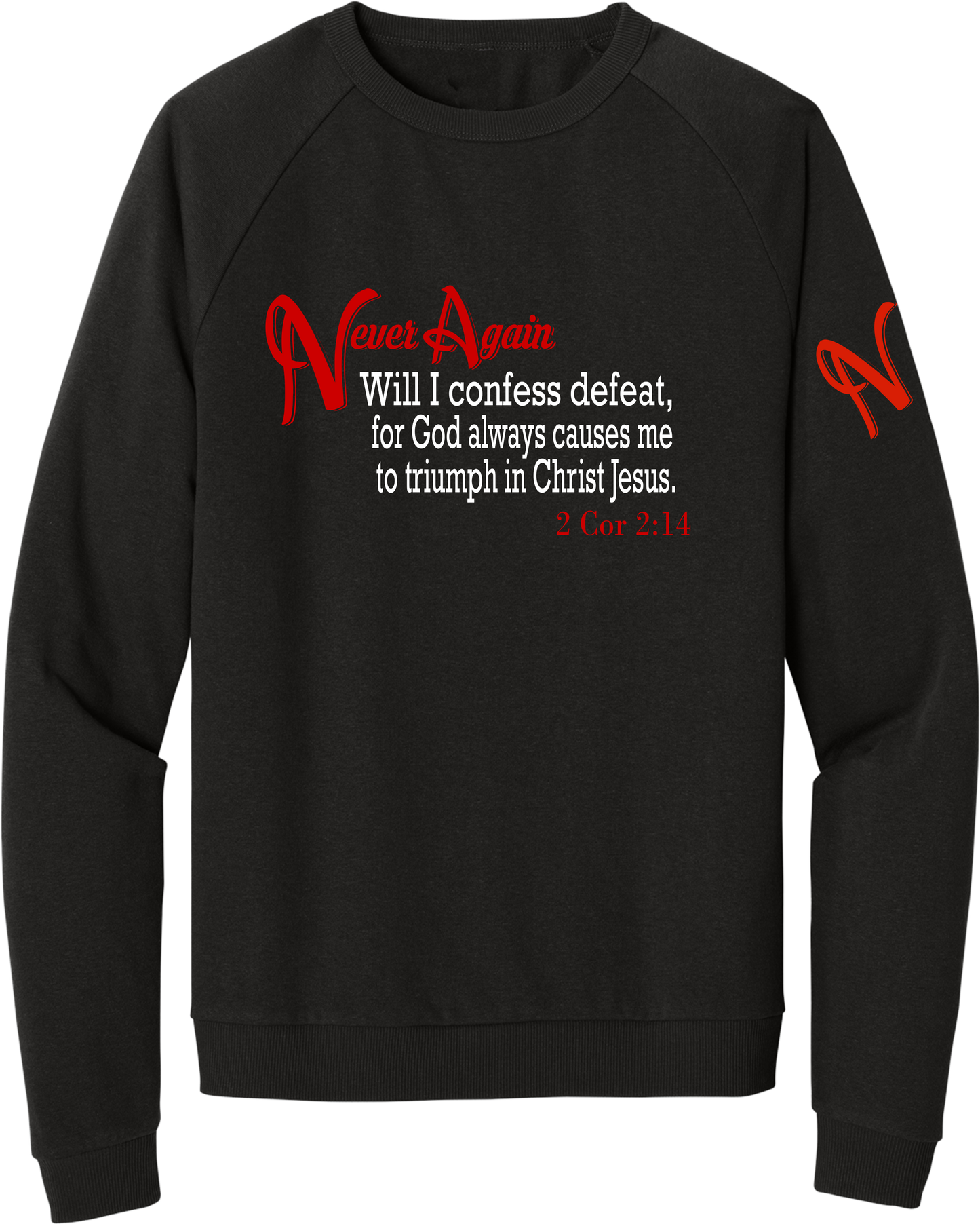 Never Again 2 Cor 214 Defeat DT1304 Sweatshirt