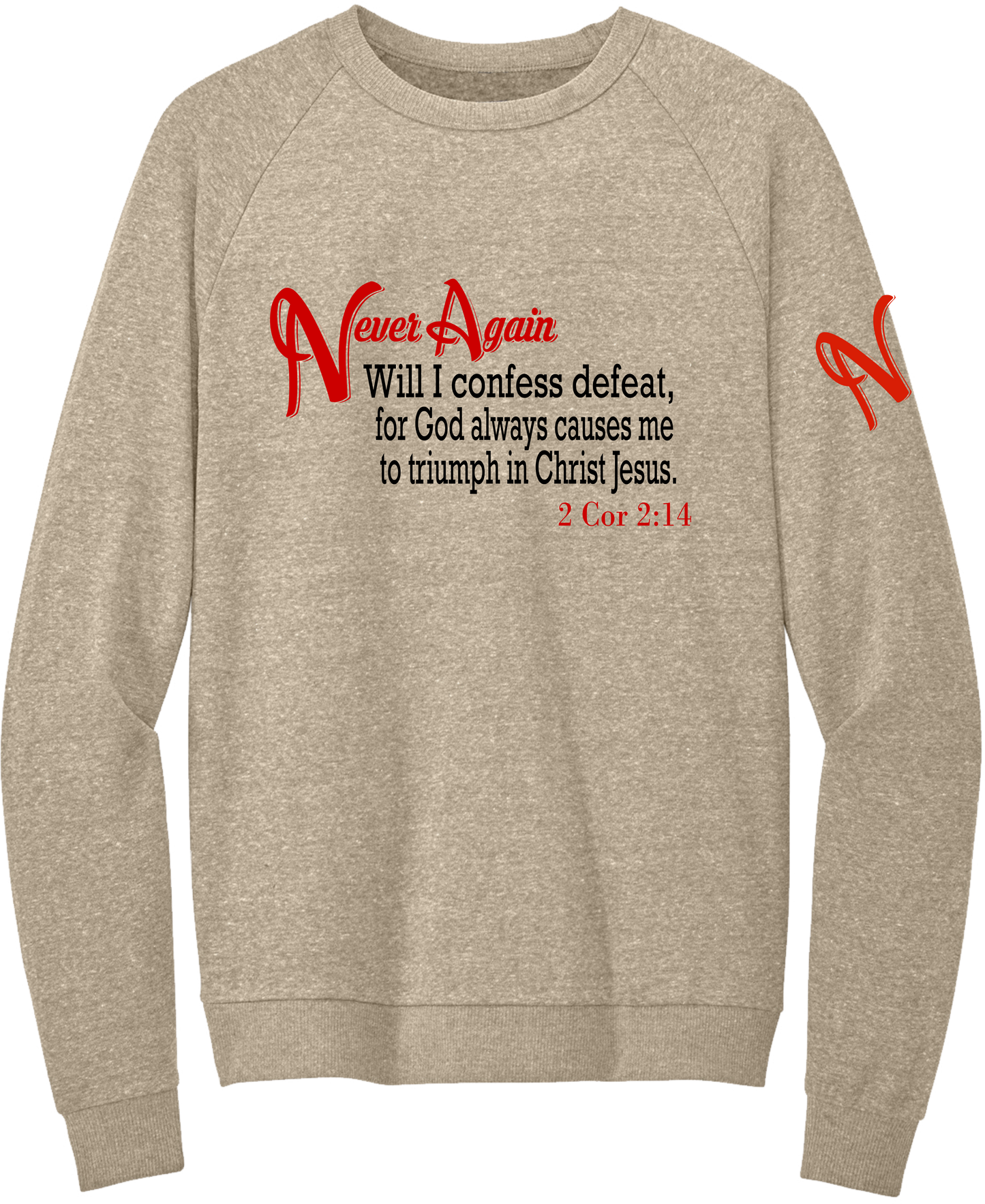 Never Again 2 Cor 214 Defeat DT1304 Sweatshirt