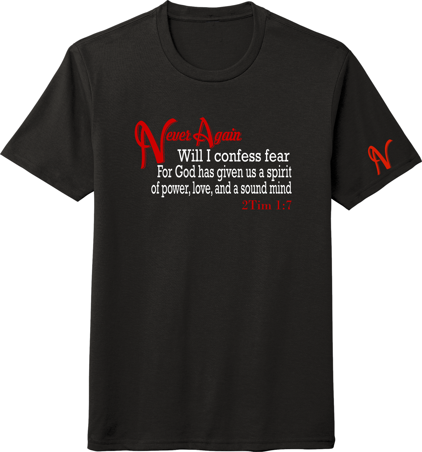 Never Again 2Tim 17 Fear DM130 Short Sleeve