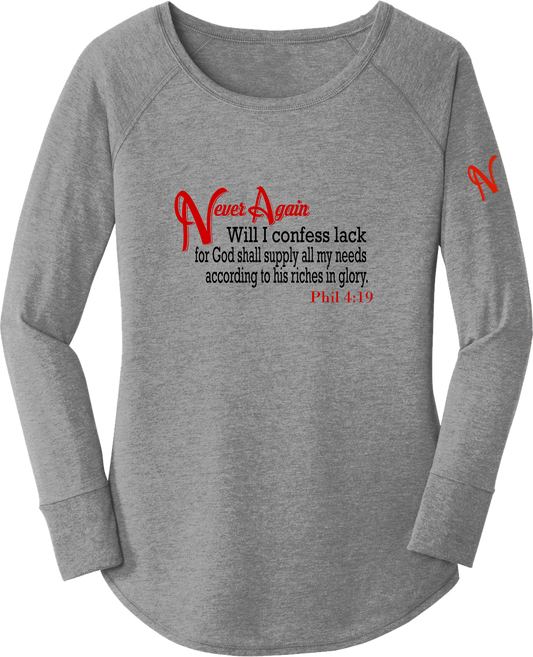 Never Again Phil 419 Lack  DT132L Womens Long Sleeve