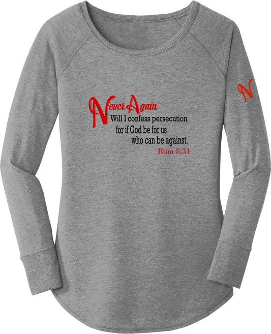 Never Again Rom 831 Persecution DT132L Womens Long Sleeve