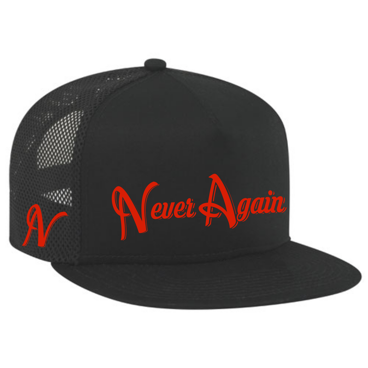 Never Again Flat Bill Cap